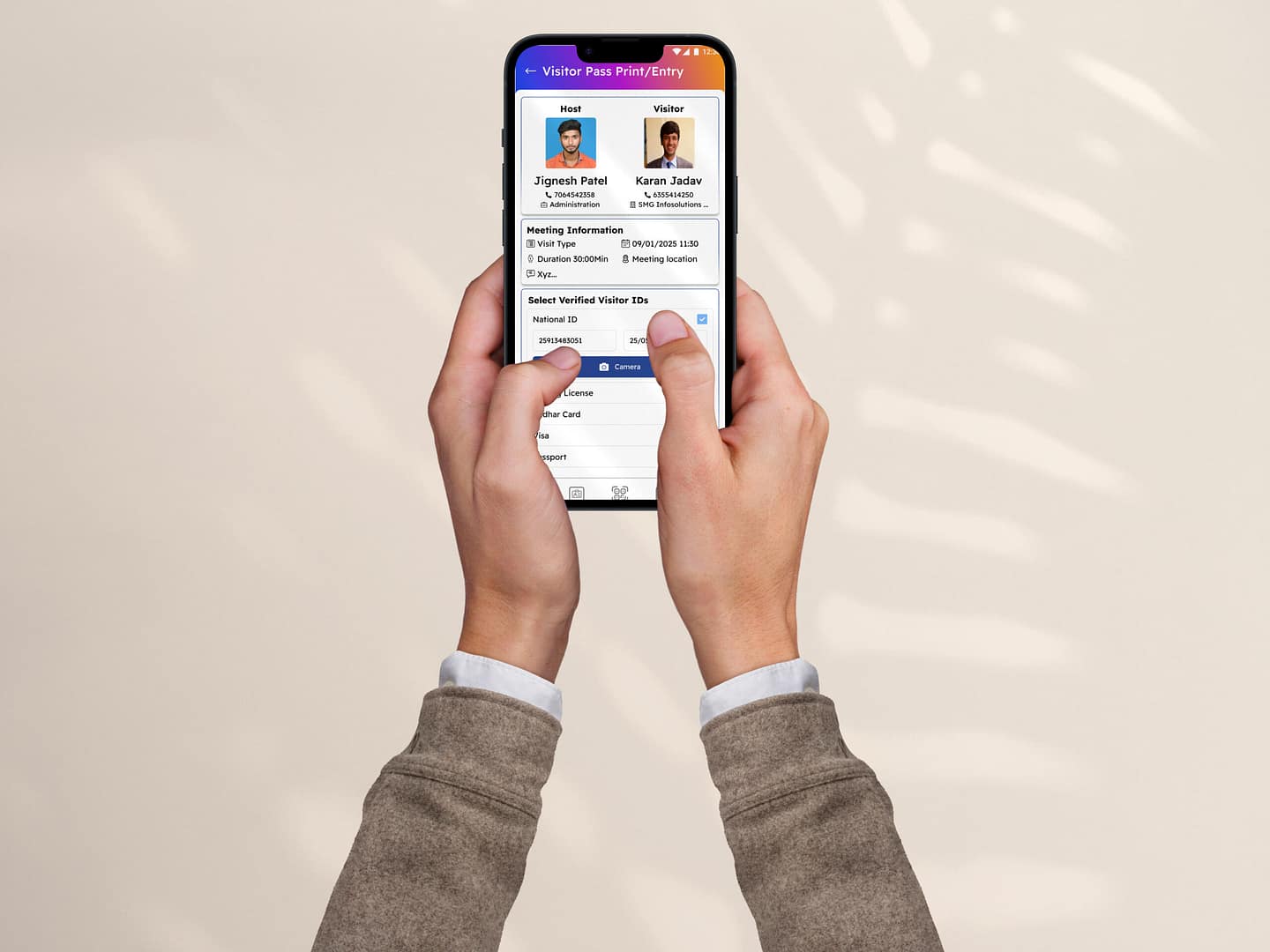 Visitor Management system