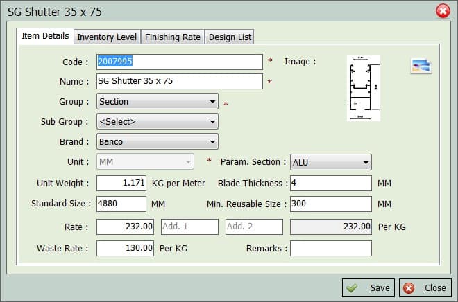 Doors Windows optimization and Quotation